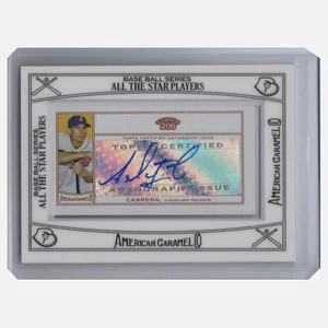 2010 Topps 206 Asdrubal Cabrera Mini Framed American Caramel Auto #ACA-AC - Picture 1 of 2