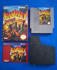 Jaleco Rampart(Nintendo NES, 1991)Complete CIB Tested/Works Very Good Condition