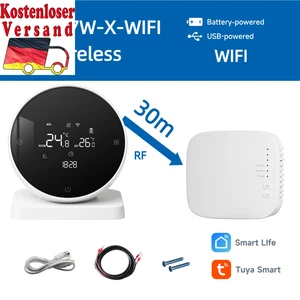 Wireless Wifi Thermostat for Gas Boiler Heating Tuya Battrery RF Temperature Con - Bild 1 von 8