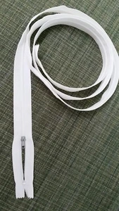 Stück 6 54 Zoll weiße Nylon-Reißverschlüsse 1/2 Dutzend Bettdecke und langes Kleid Größe - Bild 1 von 1