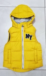 H&M Boys Girls Yellow Gilet Padded Quilted 2-4 yrs  - Picture 1 of 3