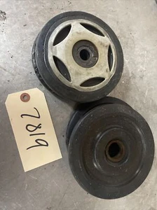 ARCTIC CAT 1990 CHEETAH TOURING 500 F/C BOGIE WHEEL 5.350 5.630 LOT OF 4  - Picture 1 of 8