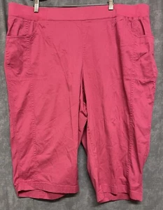 NEW size 24W CJ Banks capri pants moderately curvy pink - Picture 1 of 5