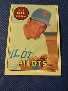 Tarjeta de béisbol 1969 Gus Gil Topps #651 Seattle Pilots Brewers - Imagen 1 de 3