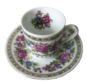 Vintage Chinese Jing De Zhen Floral Design Cup and Saucer - Picture 1 of 4