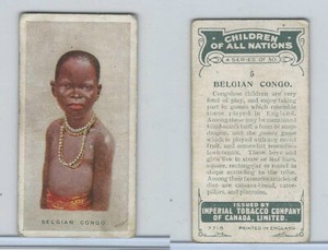 C6 Imperial Tobacco, Children Of All Nations, 1924, #5 Belgian Congo