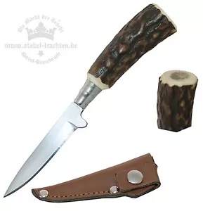 kleines Trennmesser Trachtenmesser mit Hirschhorn-Griff - Bild 1 von 4