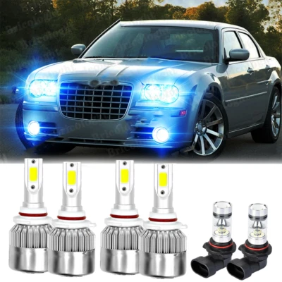 Faro LED alto/bajo para Chrysler 300 2005-09 6x azul hielo 8000K + bombillas antiniebla Foto 1 de 4