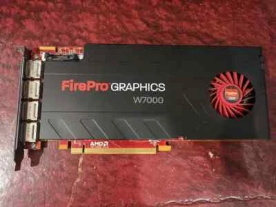 AMD FirePro Graphics W7000 Graphics Card 4GB 4K GDDR5 4x DisplayPort DP - Image 1 of 4