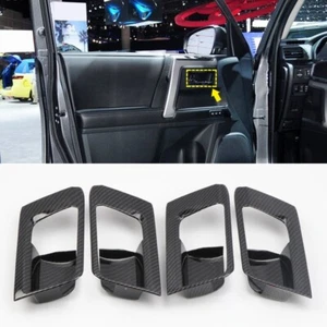 For Toyota 4Runner 2010-2024 Carbon Fiber Look Side Door Handle Bowl Cover 4pcs - Bild 1 von 6
