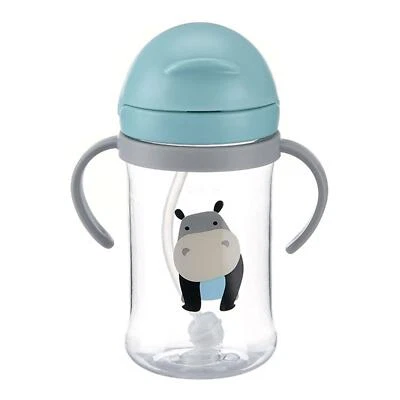 Taza para sorber de paja 400 ml tazas para bebé con tapas pajitas caño a prueba de fugas para niños pequeños  Foto 1 de 4