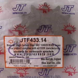 JT PIGNONE PASSO 525 14 DENTI PER SUZUKI GSF 400 BANDIT 1989 1990 1991 1992 1993 - Imagen 1 de 2