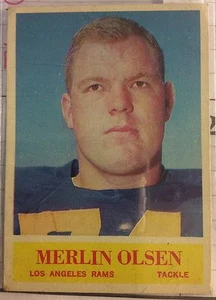 1964 Philadelphia Football Merlin Olsen Rookie #91 - Bild 1 von 1