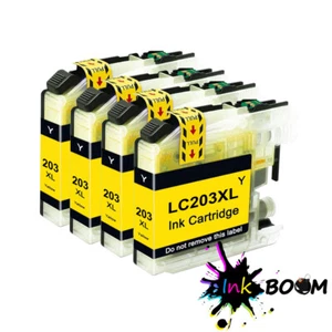 Cartucho de tinta 4Y compatible con Brother LC201 LC203 MFC-J460DW MFC-J4320DW MFC-J5720DW - Imagen 1 de 1