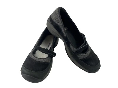 Zapatos planos cómodos Merrell Encore Emme para mujer negros grises 9M gamuza lana Mary Jane Foto 1 de 4