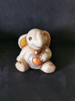 Thun Elefantino Elefante Di Pezza H. 9 CM Usato Pari Al Nuovo Privo Di Scatola - Immagine 1 di 4