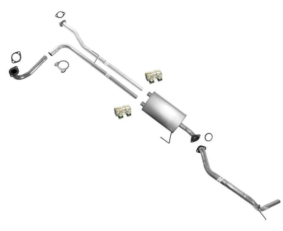 Глушитель выхлопной системы для Nissan Titan 2007-2015 годов выпуска с двойной кабиной колесная база 159,4 дюйма - Изображение 1 из 4