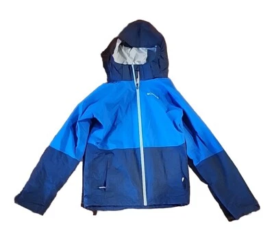 Size L Kids Columbia OMNI TECH Interchange Blue Hood Jacket Coat Boy's Or Girl - Image 1 of 4