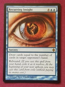 Magic The Gathering RISE OF THE ELDRAZI RECURRING INSIGHT blue card MTG - Picture 1 of 2