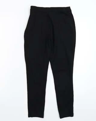 Pantalón capri Marks & Spencer niñas negro mezcla viscosa talla 12-13 años ajustado Foto 1 de 4