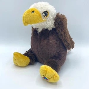 Ganz Webkinz Eagle HM214 Brown White Plush Stuffed Animal Toy 8” No Code - Picture 1 of 9