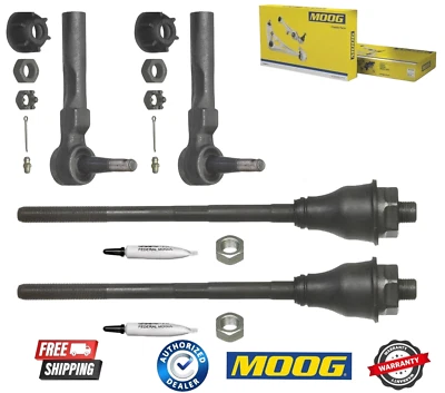 Juego de 4 barras de amarre delanteras interiores y exteriores Moog para Chevrolet Silverado 1500 Classic Foto 1 de 3