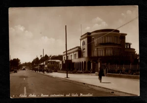 Cartolina Addis Abeba nuove costruzioni sul viale Mussolini - Imagen 1 de 2