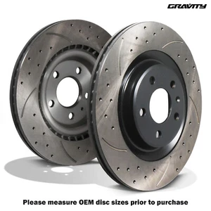 DISCOS DE FRENO TRASEROS RANURADOS PERFORADOS 330MM PARA AUDI A4 B8.5 Y A5 8T3 12+ - Imagen 1 de 9