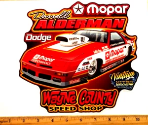 EXTRA LARGE Darrell Alderman WAYNE COUNTY SPEED SHOP Die Cut NHRA Sticker Decal - Picture 1 of 2