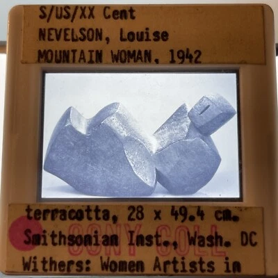 Escultura Louise Nevelson “Mountain Woman 1942” 35 mm diapositiva artística Foto 1 de 3