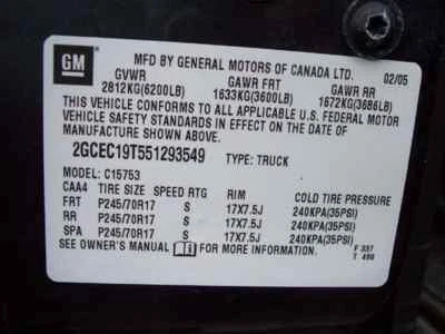 99 00 01 02 03 04 05 06 07 SILVERADO 1500 UPPER CONTROL ARM FR 442776 - Image 1 of 4