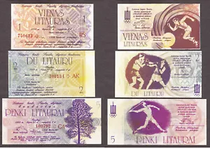 JUEGO de 3 Juegos Olímpicos Regionales Lita 1991 diferentes 1, 2 y 5 Lita unc - Imagen 1 de 1