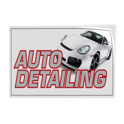 Decal Stickers Auto Detailing Auto Car Vehicle C Vinyl Store Sign Label - Image 1 of 4