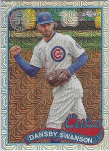 2024 Topps DANSBY SWANSON Chicago Cubs Silver Pack 1989 Topps Mojo Refractor - Picture 1 of 2