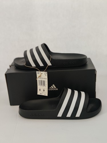 ADIDAS Adilette Aqua Slides F35543 taglia 8 nuovo con scatola