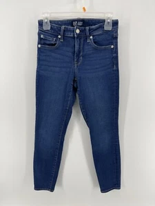 Gap Legging Stretch Jeans Damen Größe 2 / 26 Kurz Mid Rise Blau Denim 26X24 - Bild 1 von 11