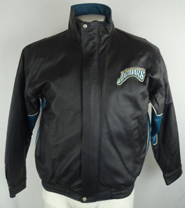 Jacksonville Jaguars Vintage NFL Reebok Jeff Hamilton Men's Leather Jacket