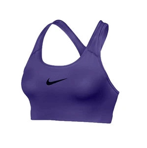 NEW NIKE [XS] Women's DRI-FIT NON-Padded Yoga Sports Bra-Purple/Black 842398-540 - Picture 1 of 1