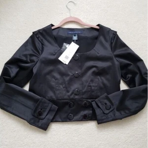 NWT French Connection Women's Black Jacket Top sz8 - Picture 1 of 14