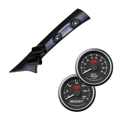 Trajes SAAS Pillar Pod Toyota Hilux 2005-15 con 0-900 Ext Temp e indicadores de refuerzo 0-30 Foto 1 de 4