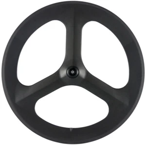 700C 70mm Front Tri Spoke Carbon Wheel 3 Spokes Carbon Wheel Bicycle Front Wheel - Picture 1 of 9