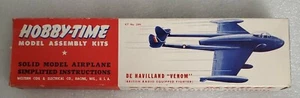 1950's Hobby Time De Havilland Venom Model Assembly Kit w/ Original Box - Picture 1 of 6