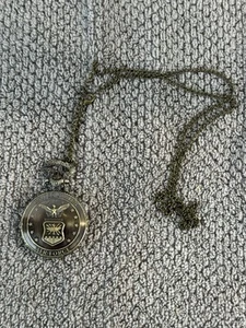 Vintage Retro Pocket Watch UNITED STATES AIR FORCE Style Bronze Steampunk Chain - Picture 1 of 4