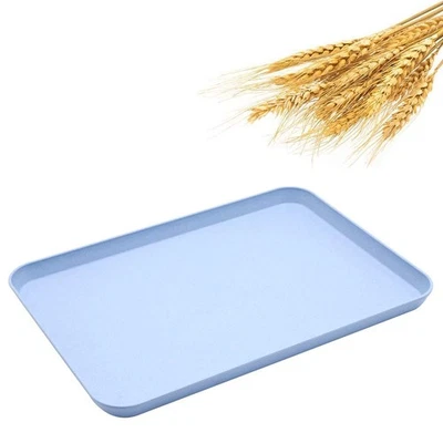 Dinner Tray, Unbreakable Lunch Tray, Decorative Food Serving Tray, Coffee Tab... - Image 1 of 4