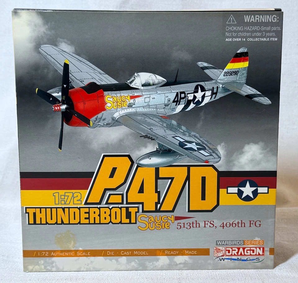 1:72 Dragon Wings Warbirds 50088 WWII U.S. P-47 Thunderbolt diecast NIB - Image 1 of 4