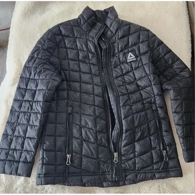 Reebok Quilted Lightweight Packable Quilted Black Jacket Girls 6X Camping Hike - Image 1 of 4