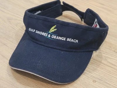 Boné de beisebol Gulf Shores & Orange Beach AL azul ajustável viseira chapéu por Otto - Imagem 1 de 4