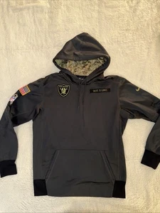 Nike ~ Therm-Fit ~ Salute To Service ~ Las Vagas Raiders Hoodie MEDIUM - Picture 1 of 9
