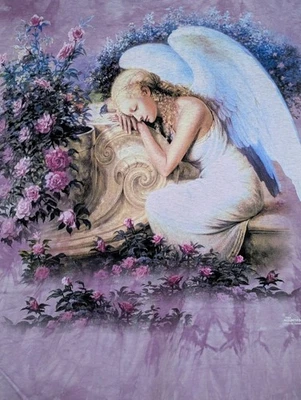 Camiseta The Mountain Para Hombre Púrpura Ángel Rosa Fantasía Cuero Etiqueta 2XL #3639 USADA EN EXCELENTE ESTADO Foto 1 de 4