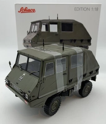 Steyr-Puch Haflinger Radiowagen Federación Austriaca Ejército Schuco 1:18 NUEVO - Imagen 1 de 4